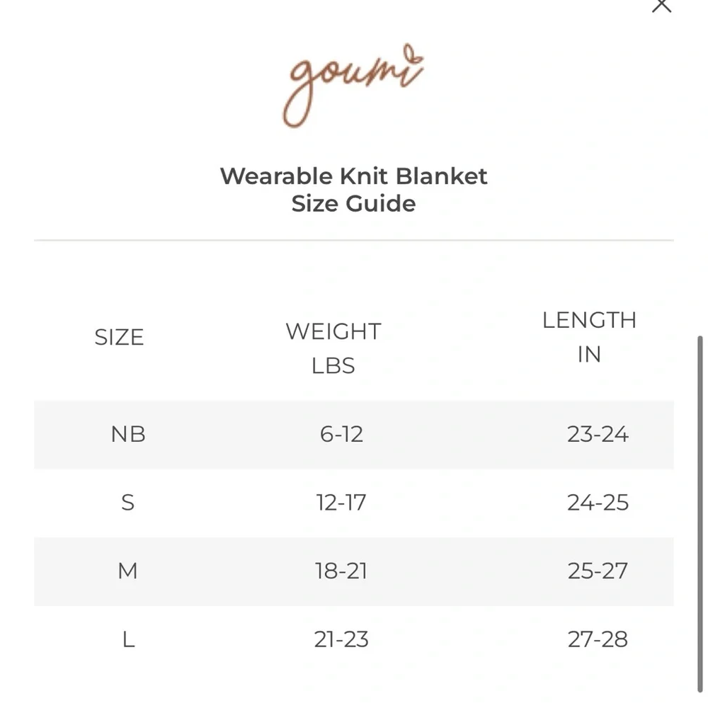Goumi Cotton Knit Baby Wearable Blanket